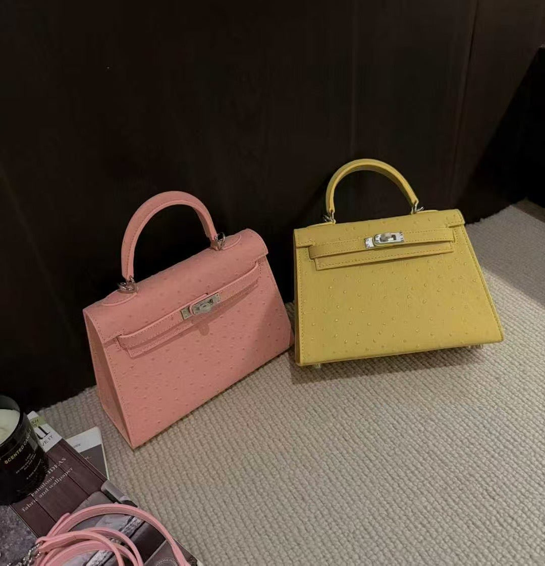 H collection- Ostrich Kelly 22cm