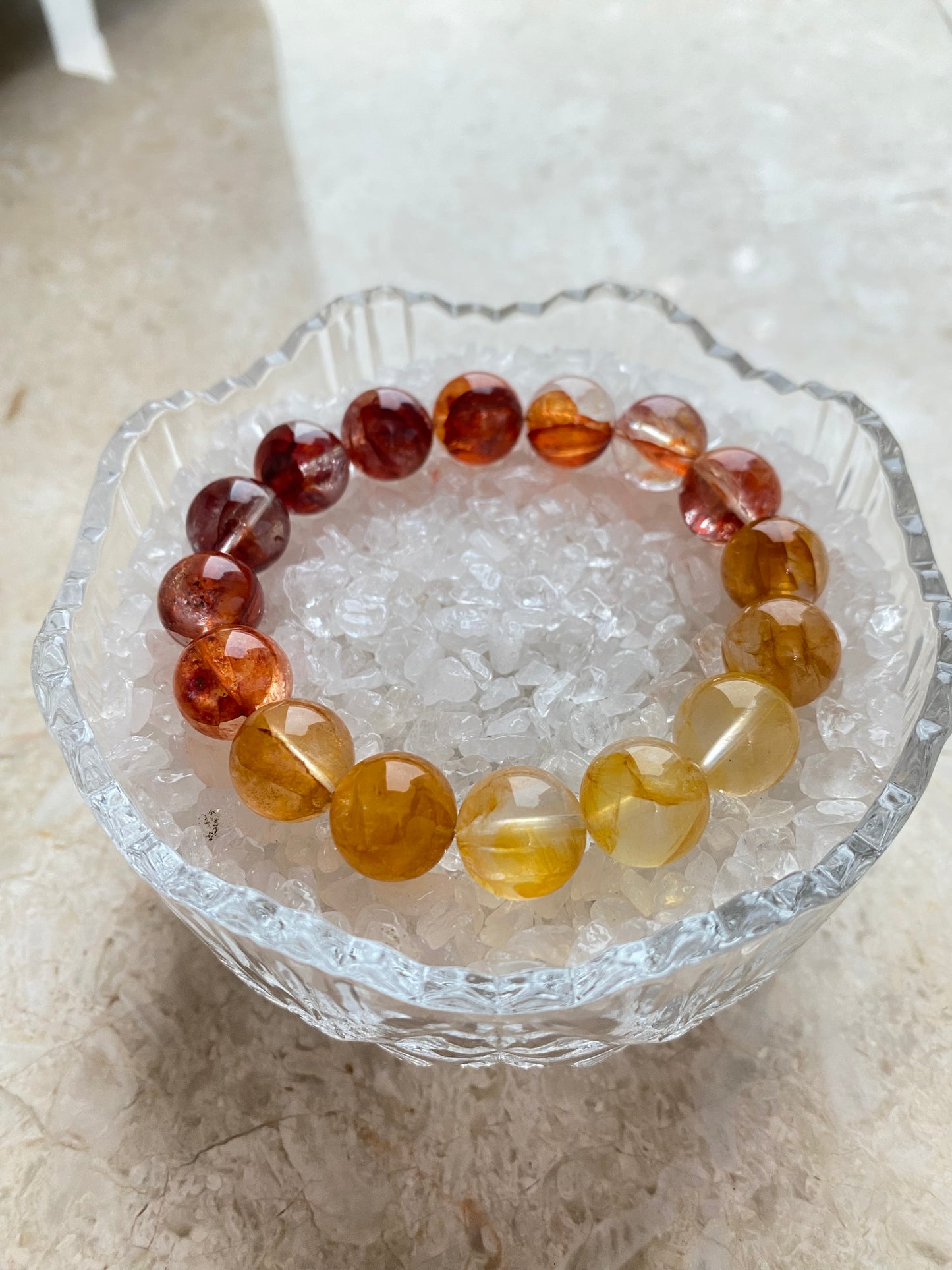 Crystal- Hematoid Quartz Bracelet