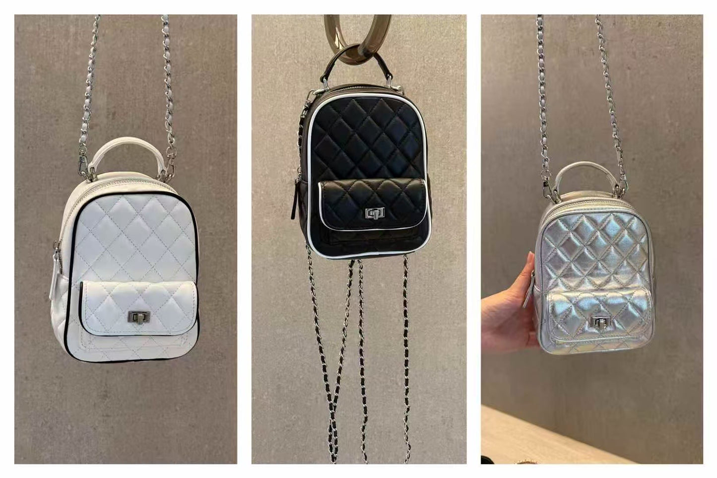 CC style - Leather 小書包 backpack