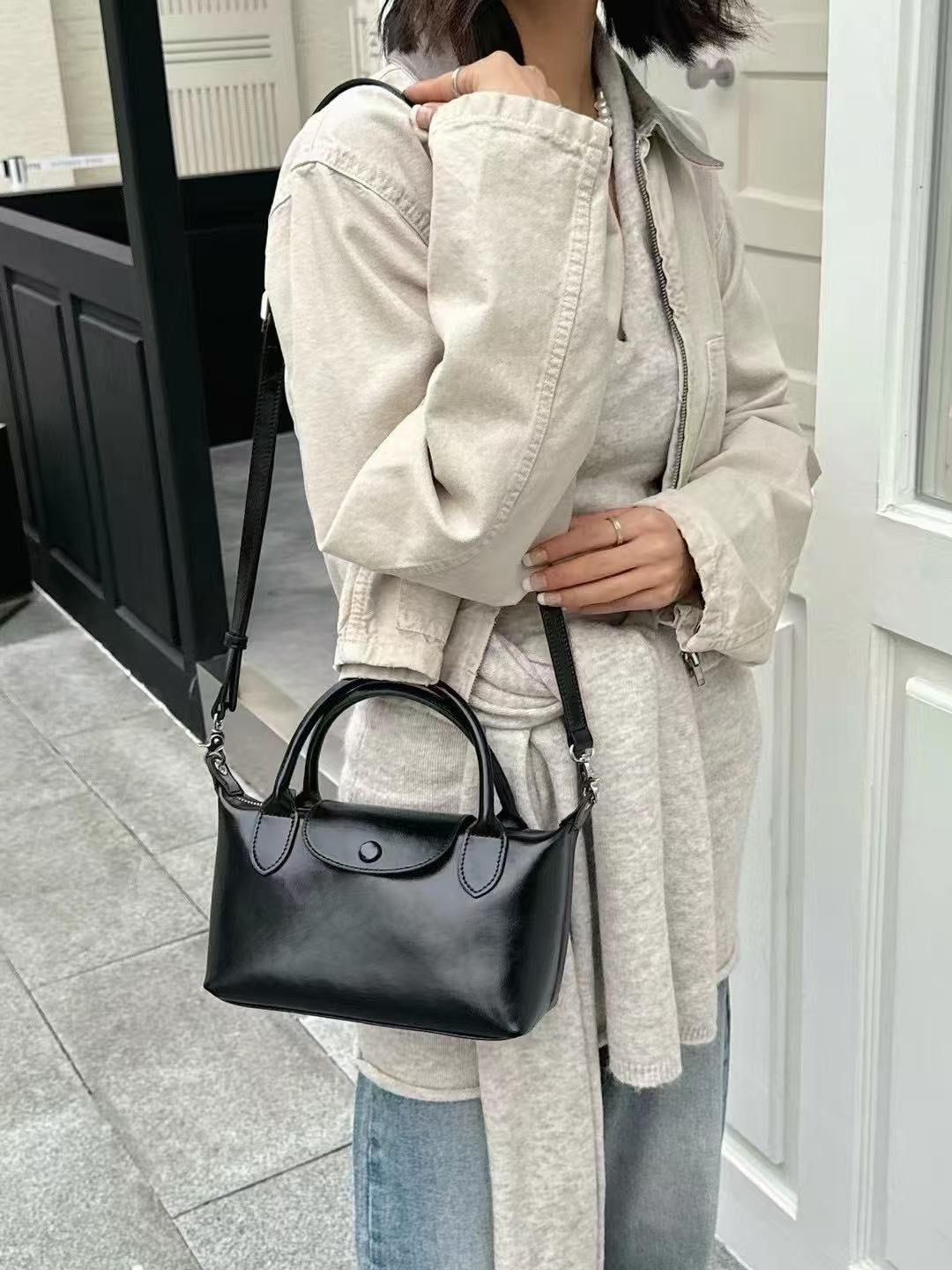 Korea product- Leather Dumping bag