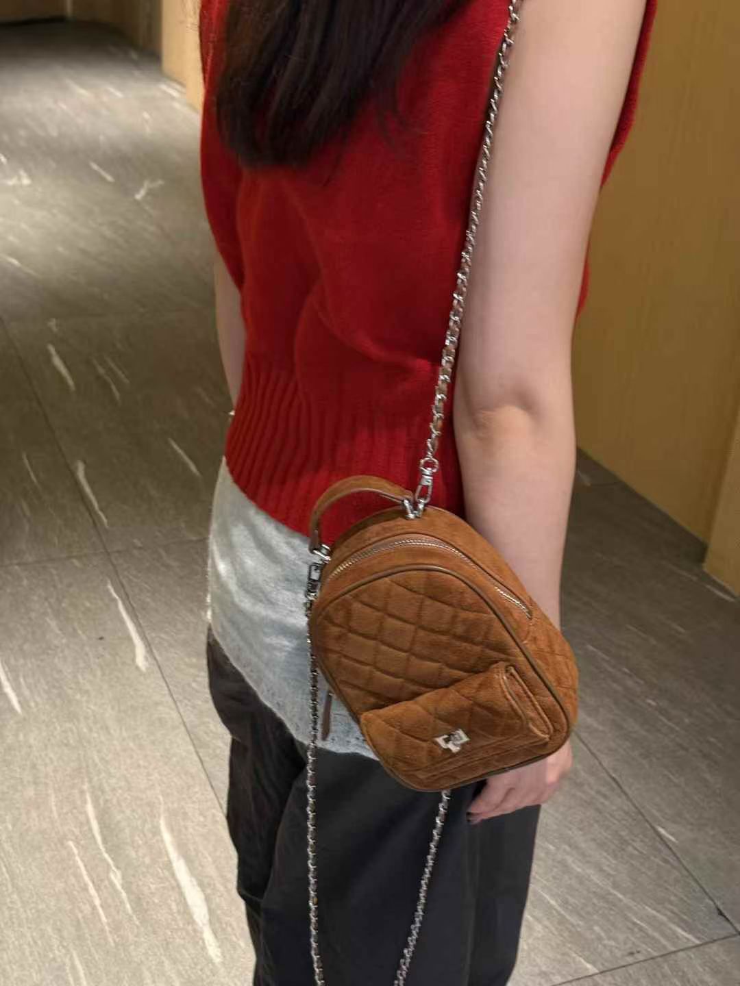 CC style - Leather 小書包 backpack