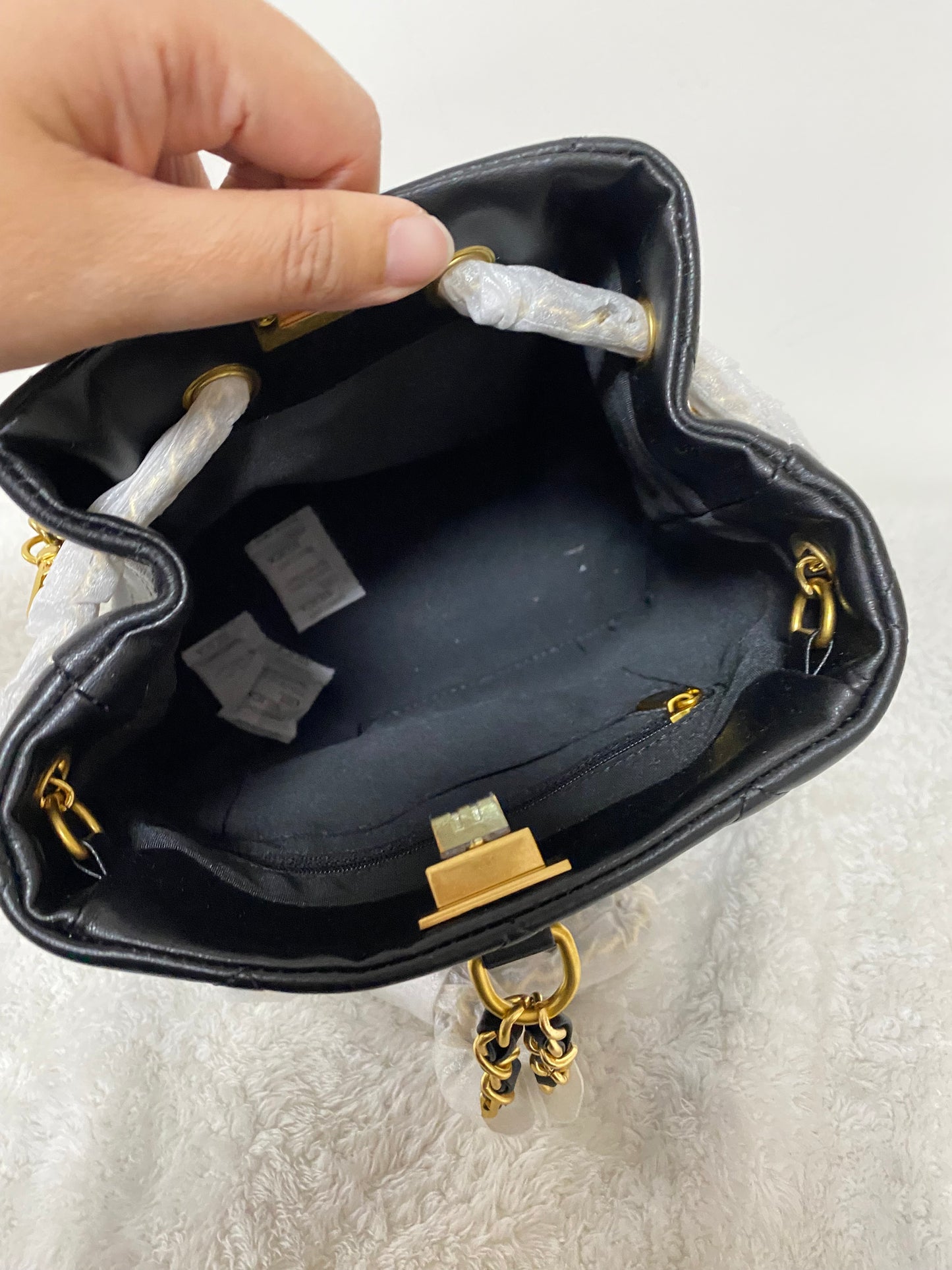 CC style - Lamb skin backpack