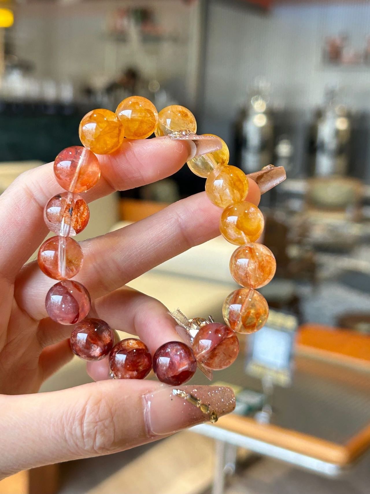 Crystal- Hematoid Quartz Bracelet