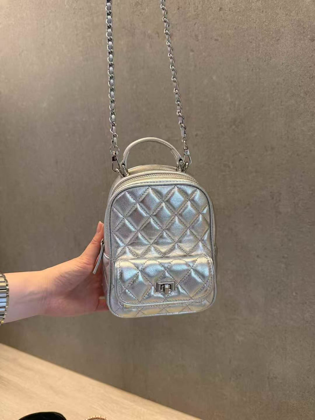 CC style - Leather 小書包 backpack