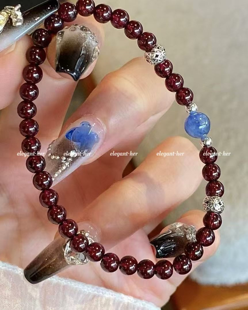 Crystal- 畢業級石榴石 Garnet Sterling Silver