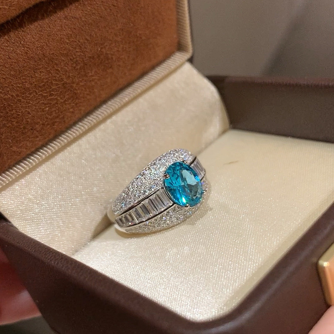 925 Sliver Ring戒子 帕拉伊巴綠藍寶石戒指