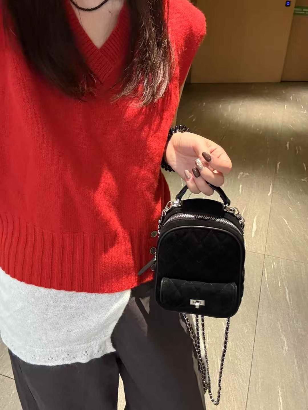 CC style - Leather 小書包 backpack