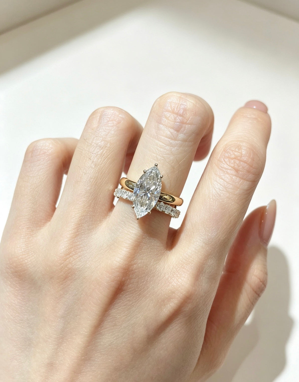 jewelry-真金真鑽｜ 2卡馬眼石簡約經典鑽戒