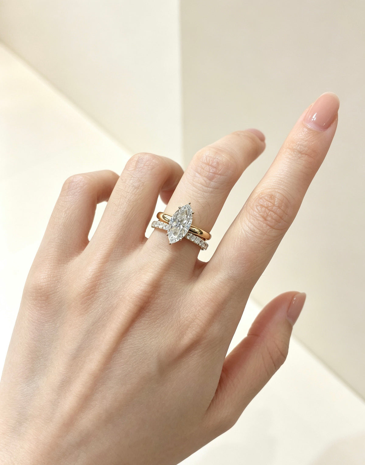 jewelry-真金真鑽｜ 2卡馬眼石簡約經典鑽戒