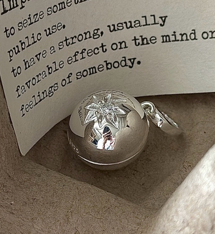 925 Sliver| 六芒星圓球項鍊