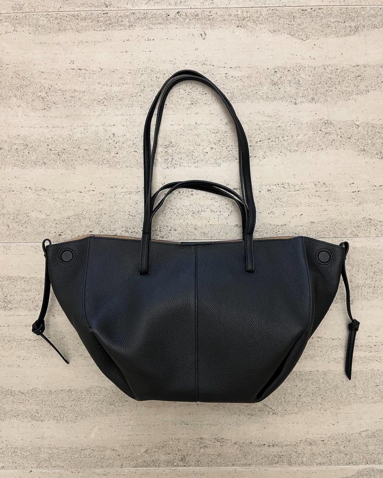 Leather tote