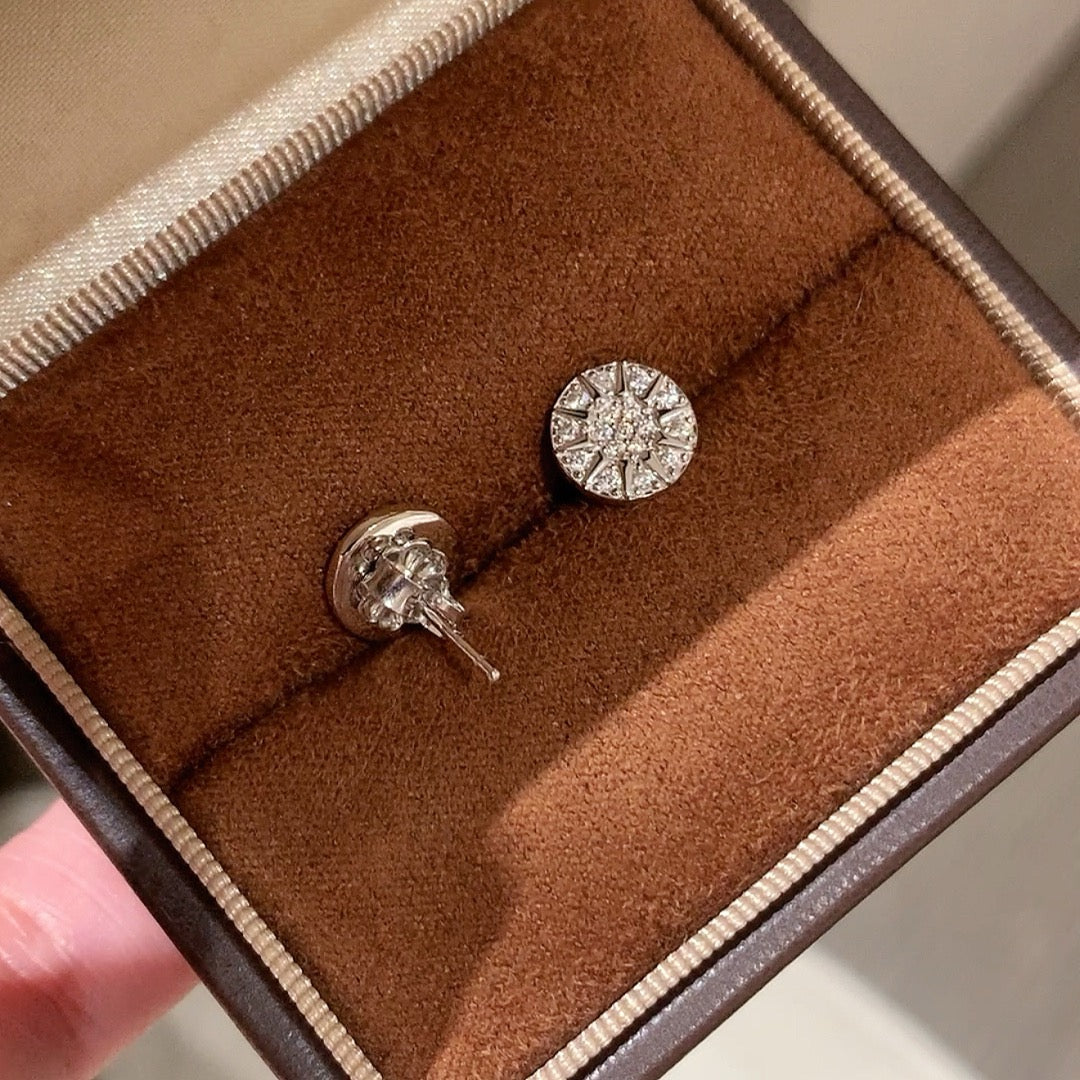 925 Sliver Earring 羅盤鑽石耳釘