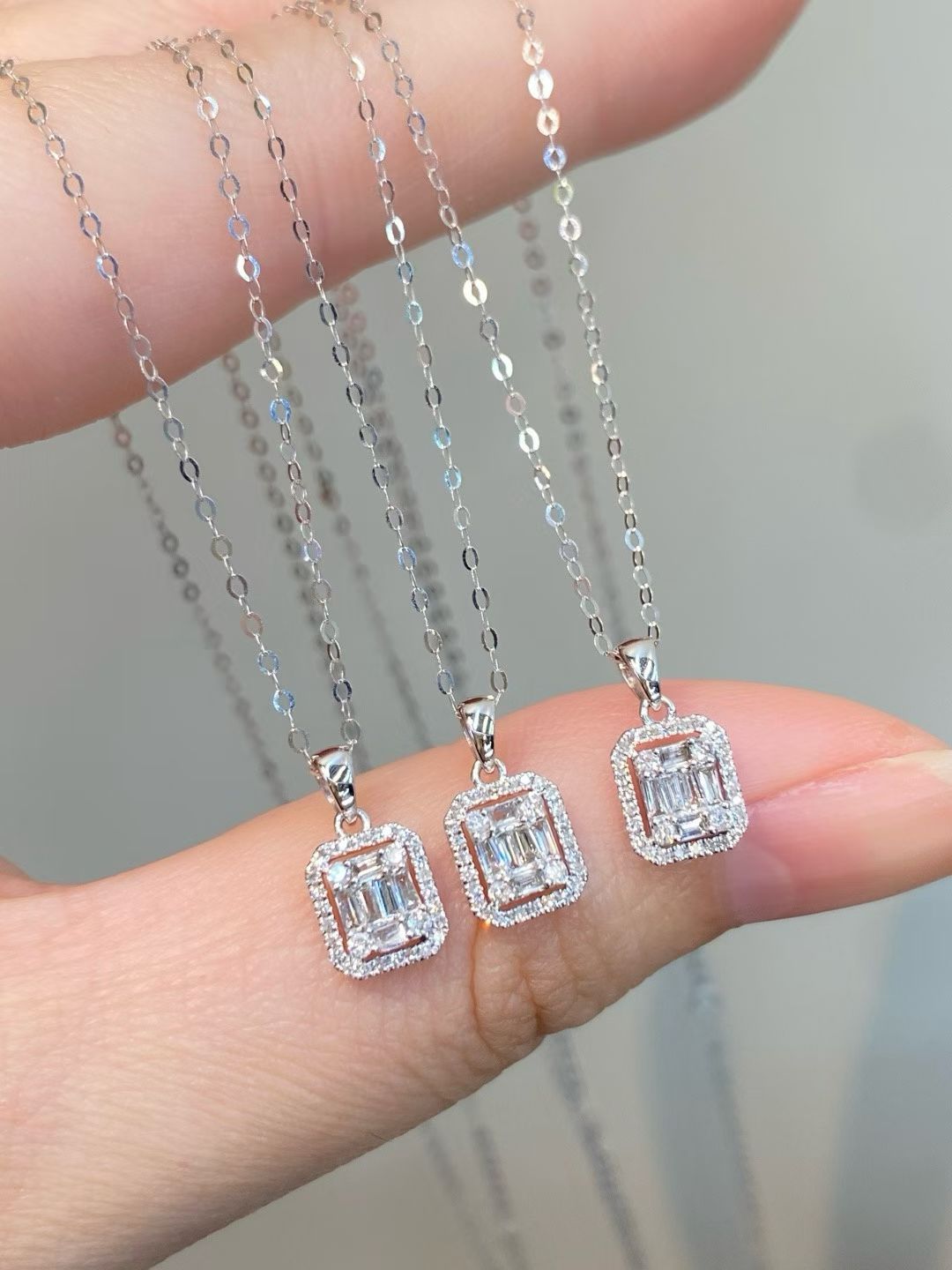 Jewelry- 18K金冰糖鑽石吊墜（真金款）