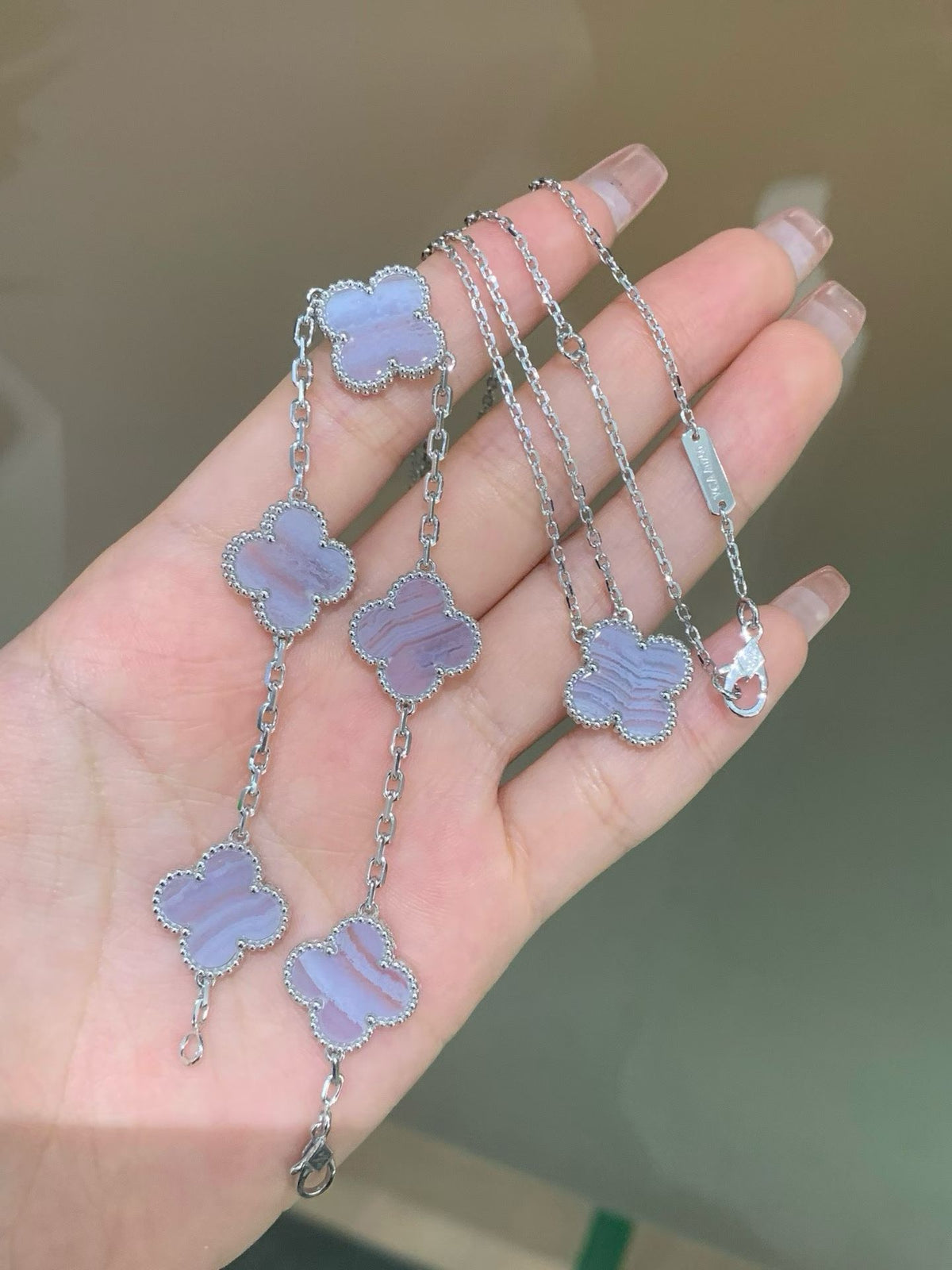 925 Sliver 🌸 紫玉四葉草