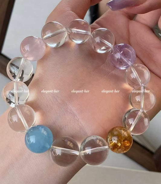 Crystal- 15mm白手晶手串