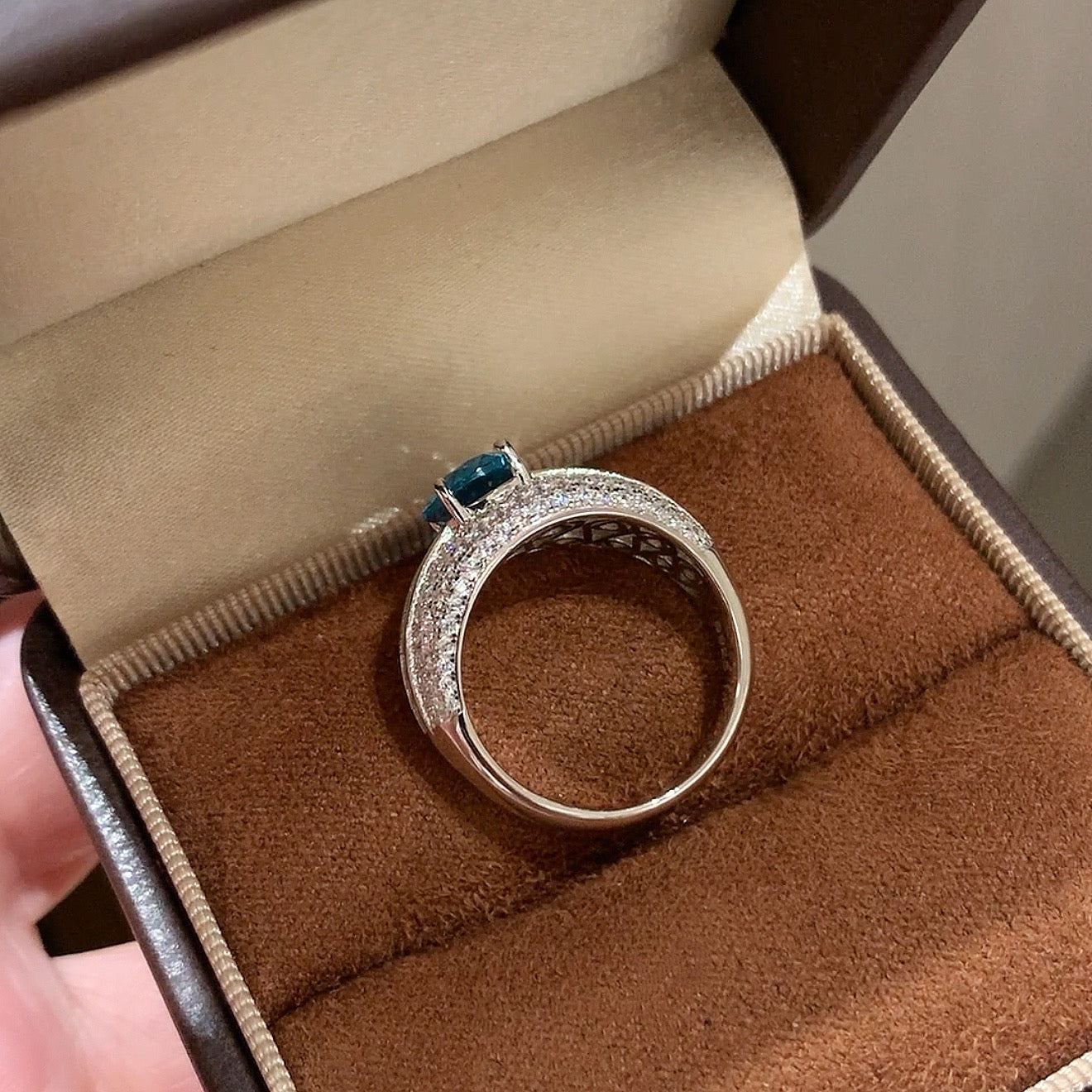 925 Sliver Ring戒子 帕拉伊巴綠藍寶石戒指