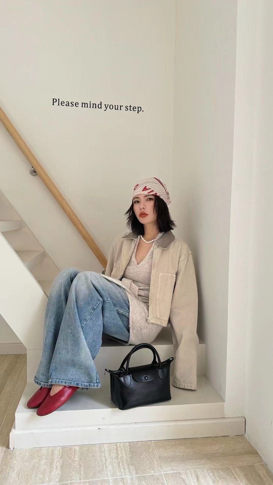 Korea product- Leather Dumping bag