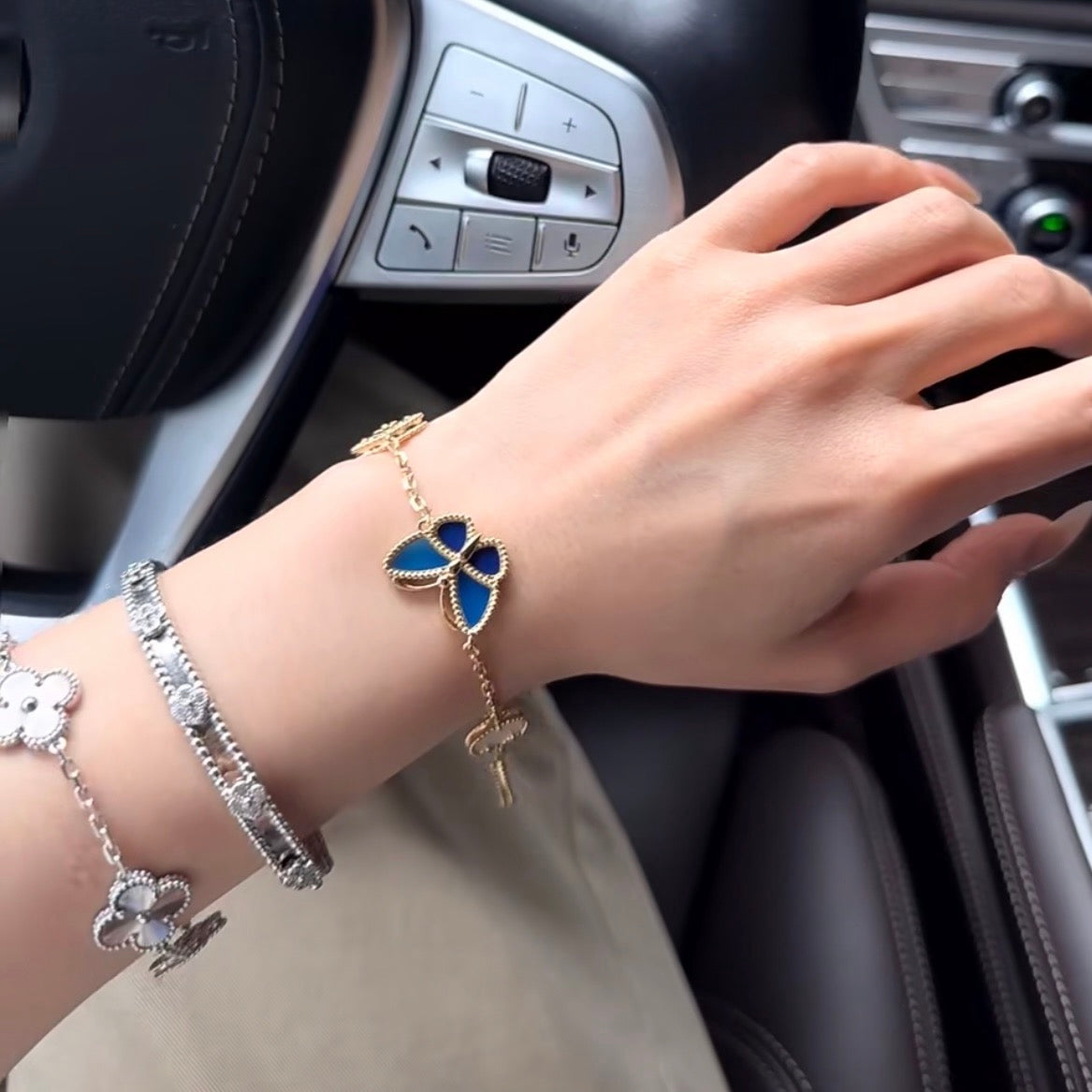 925 Sliver| Lucky Blue Butterfly