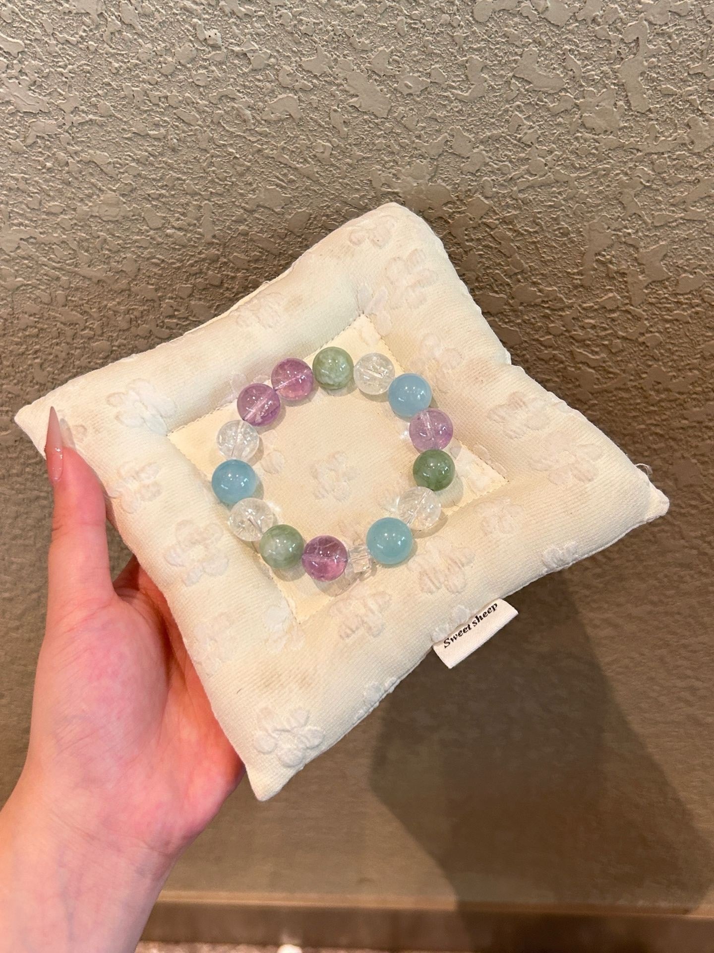 Crystal - 白阿塞/海藍寶/紫阿塞/青提奶蓋手鍊