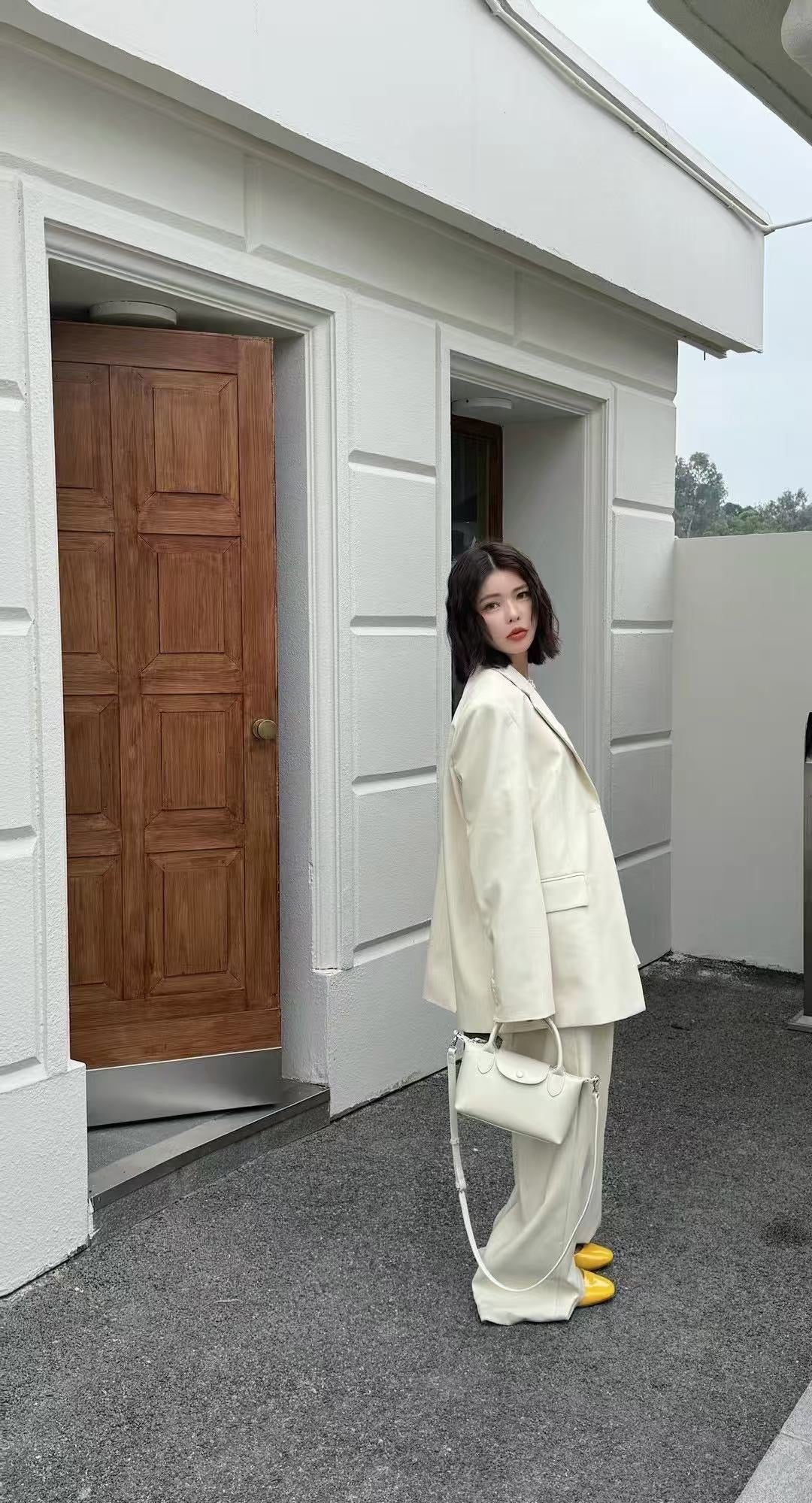 Korea product- Leather Dumping bag