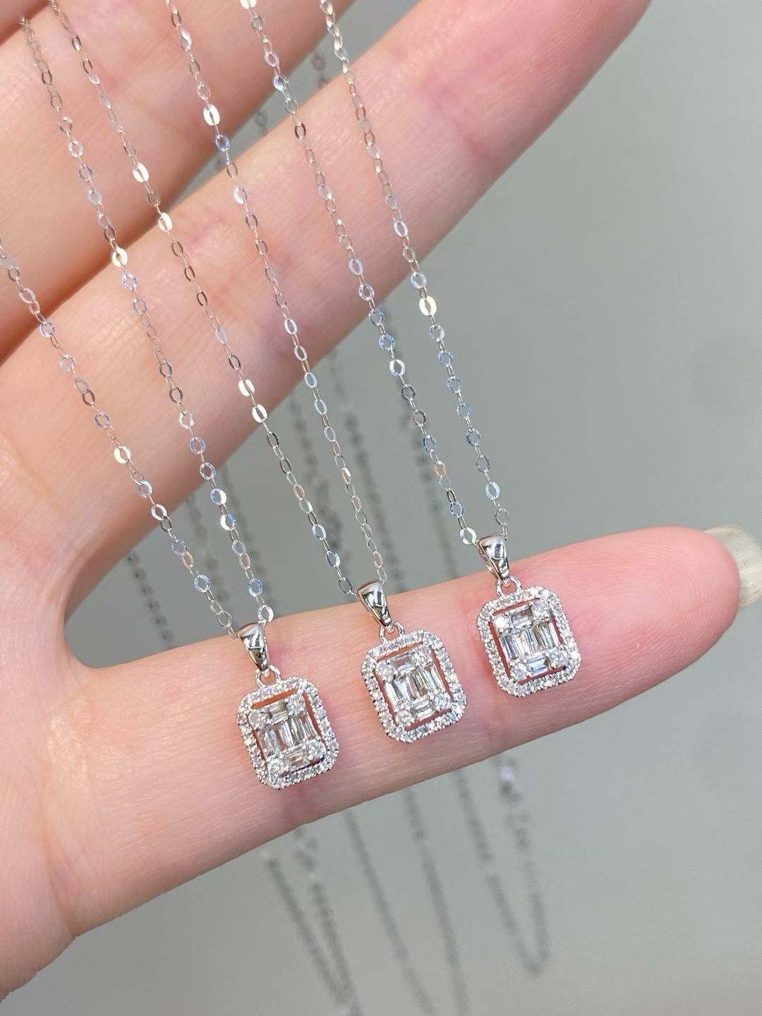 Jewelry- 18K金冰糖鑽石吊墜（真金款）