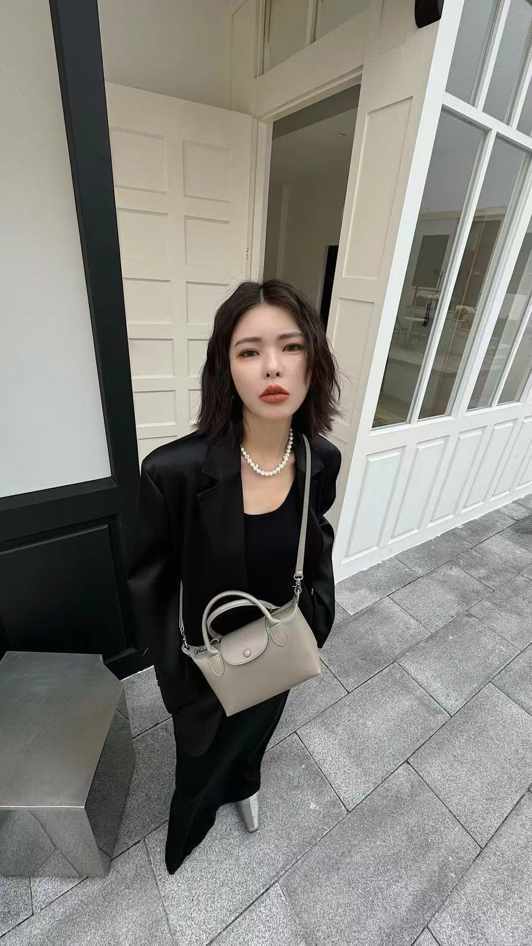 Korea product- Leather Dumping bag