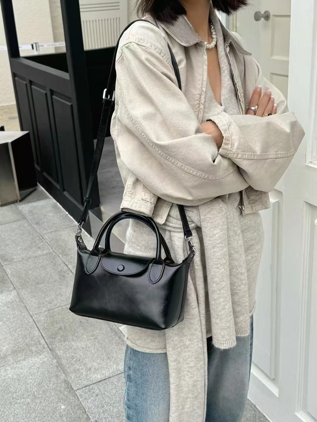 Korea product- Leather Dumping bag