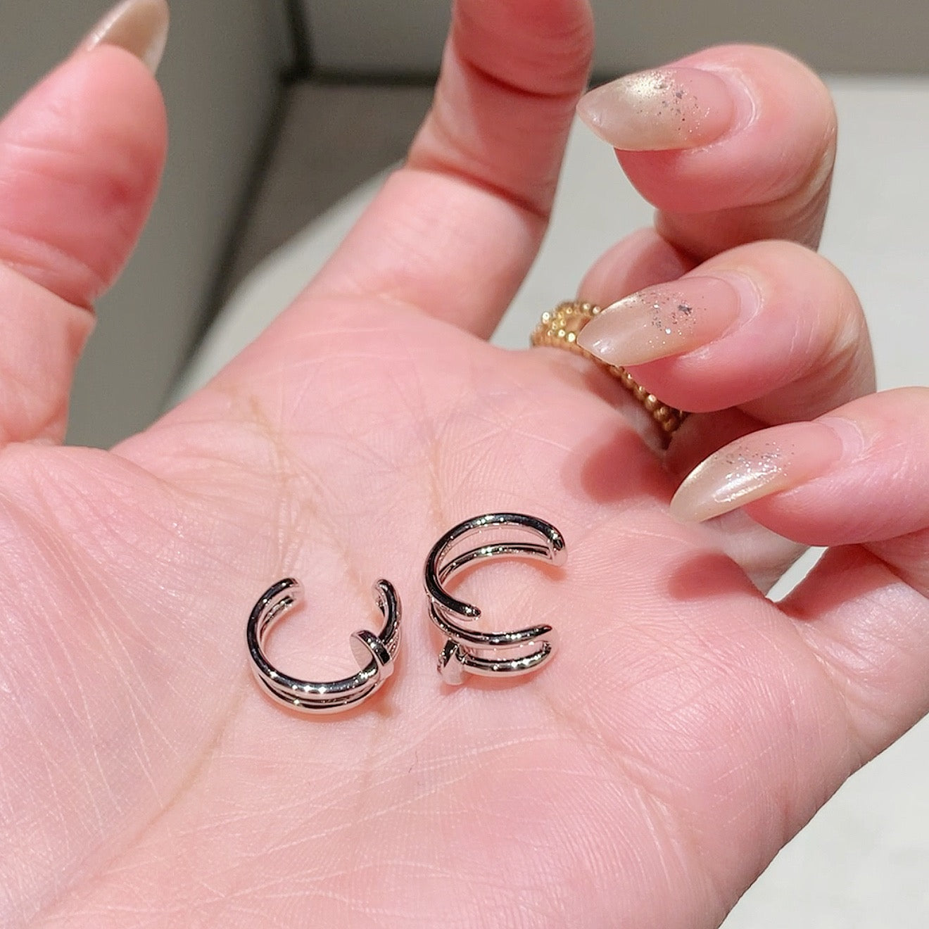 925 Sliver | Ear cuffs smooth nails