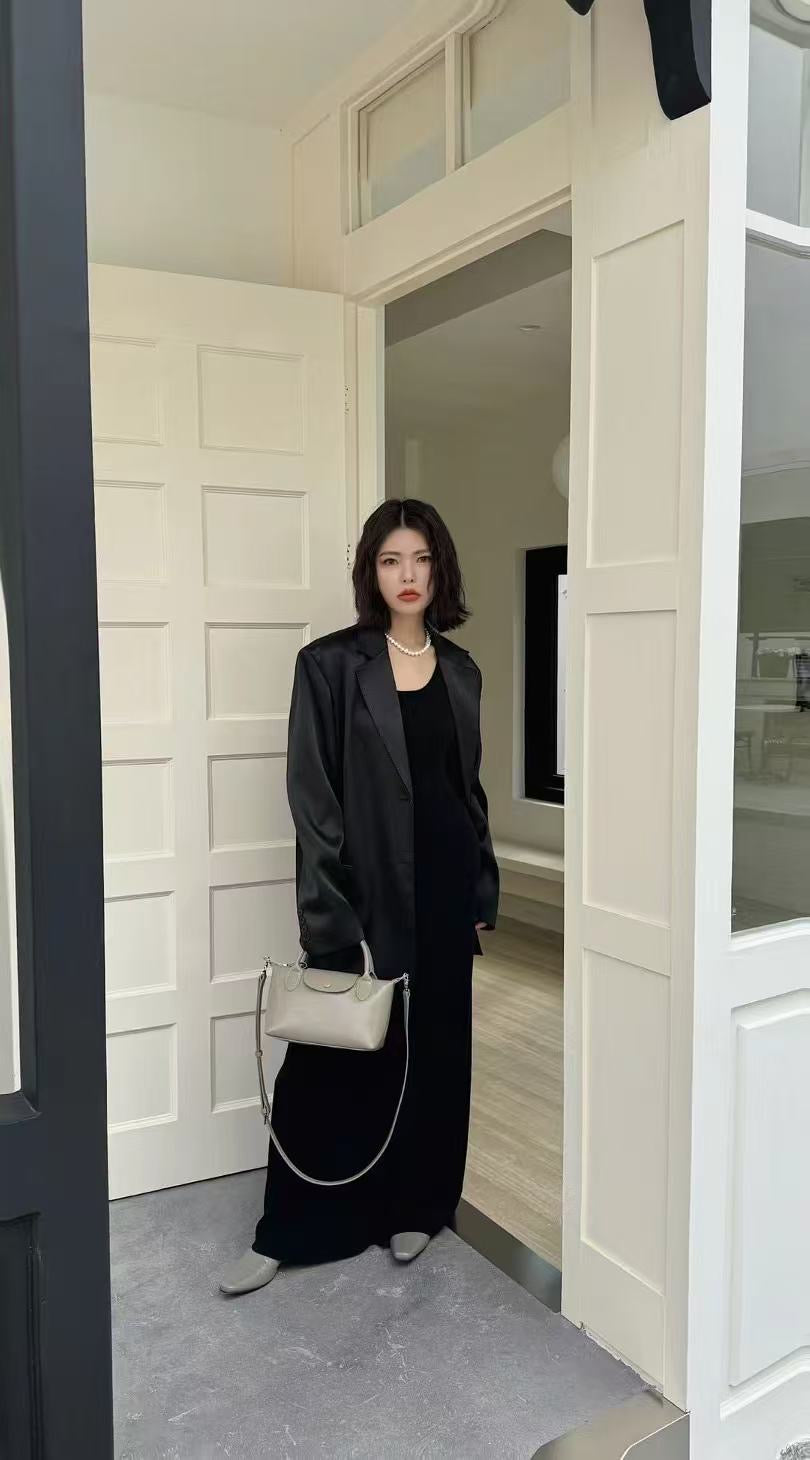 Korea product- Leather Dumping bag