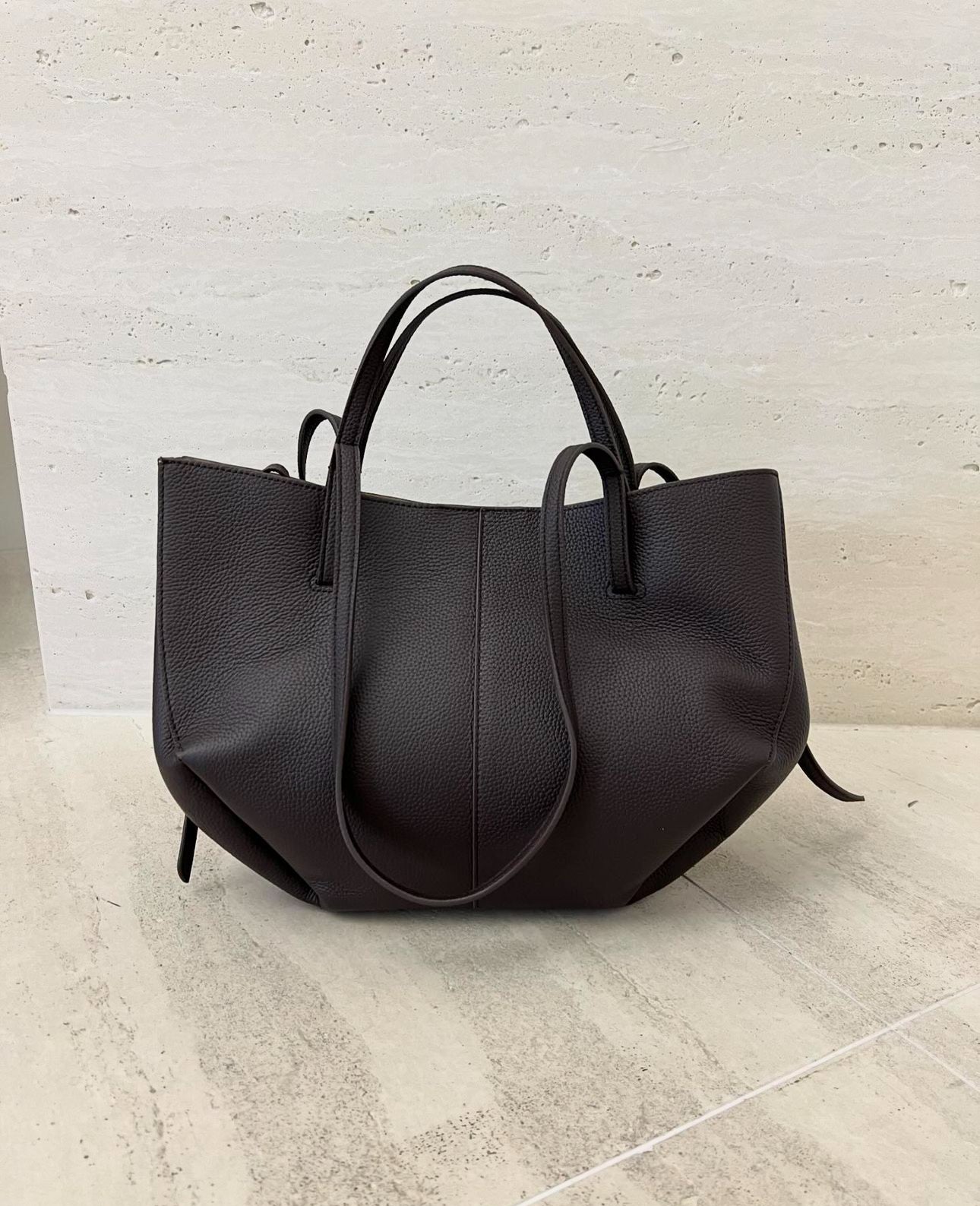 Leather tote