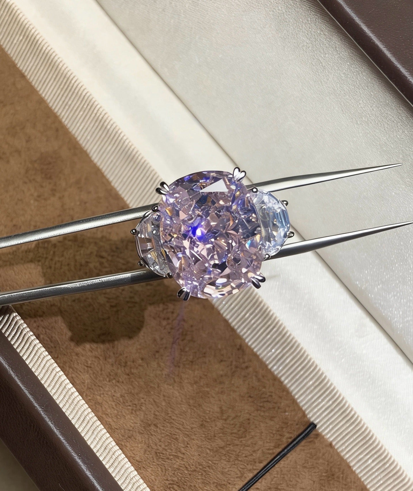 925 Sliver| 粉鑽戒指 Pink Diamond Ring