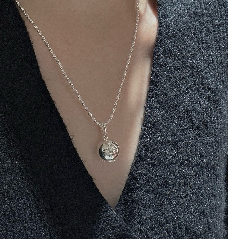 925 Sliver| 六芒星圓球項鍊