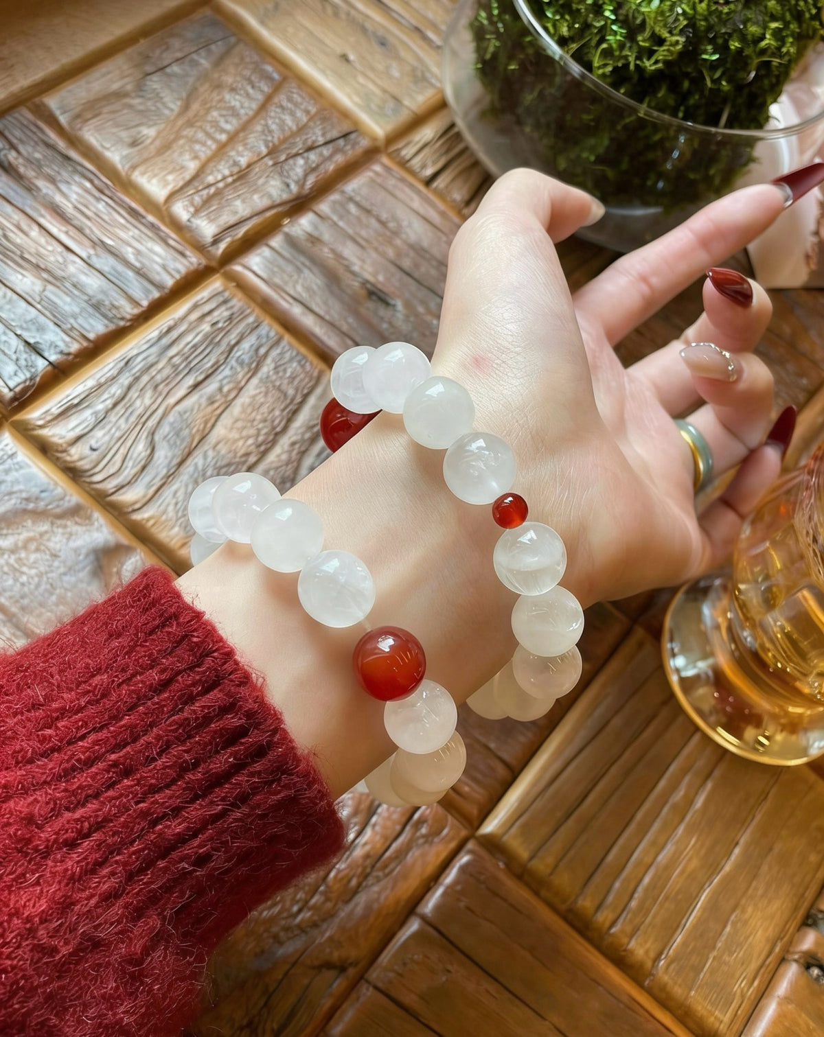 Crystal - 白幽靈➕紅瑪瑙