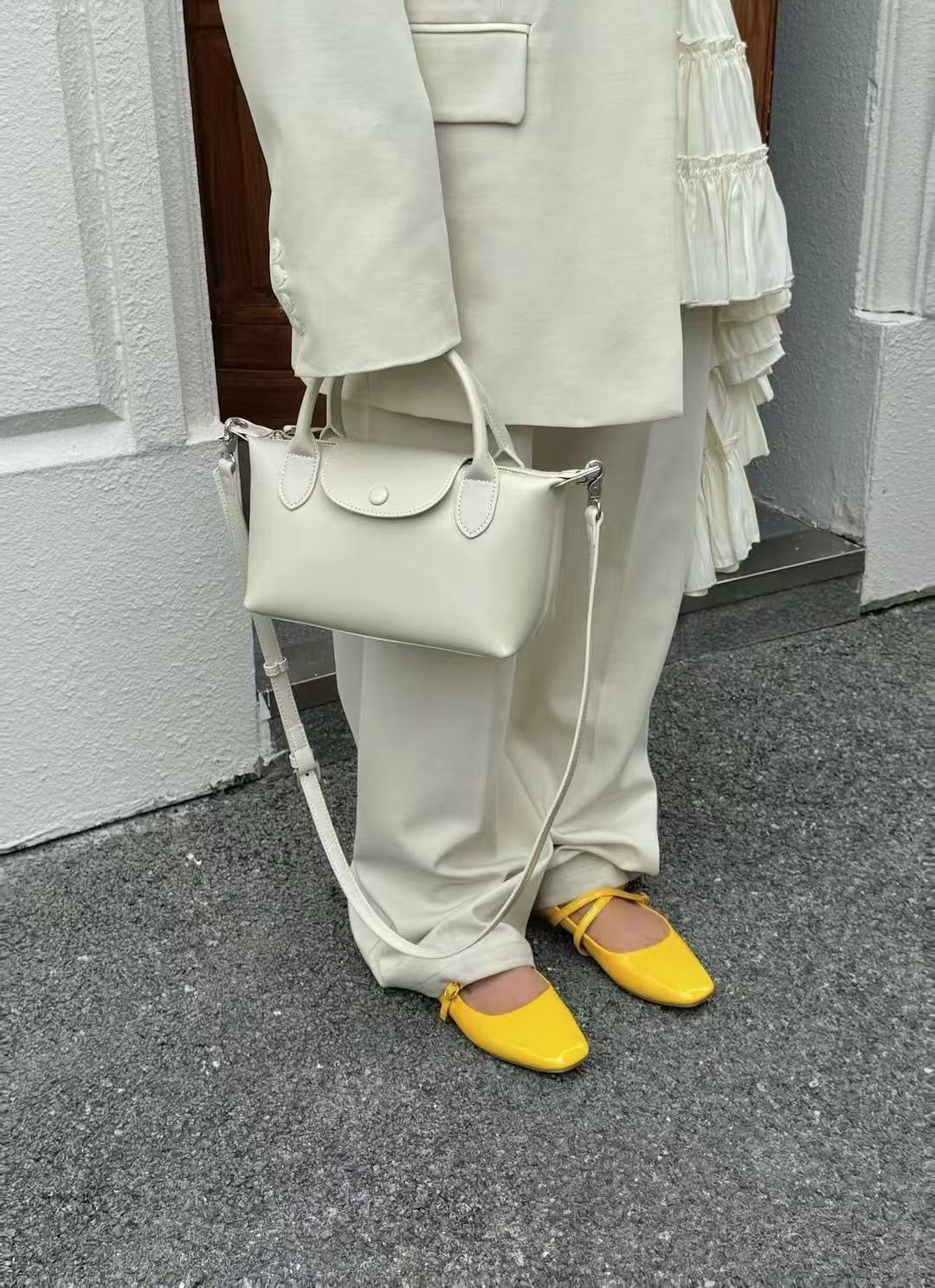 Korea product- Leather Dumping bag