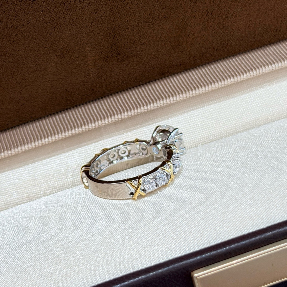 925 Sliver Ring 戒指八爪雙色交叉戒指