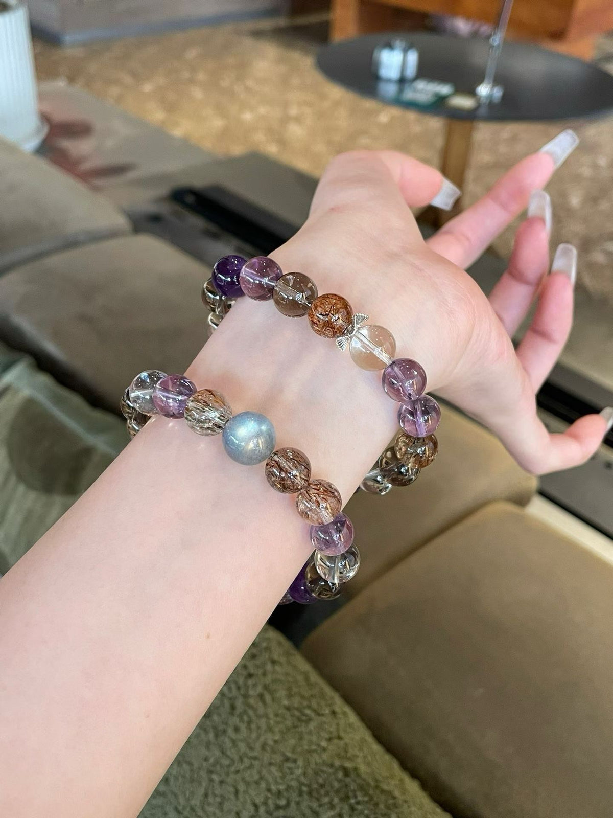 Crystal 黑金超/紫塔晶/紫水晶/灰月光/白水晶/茶晶