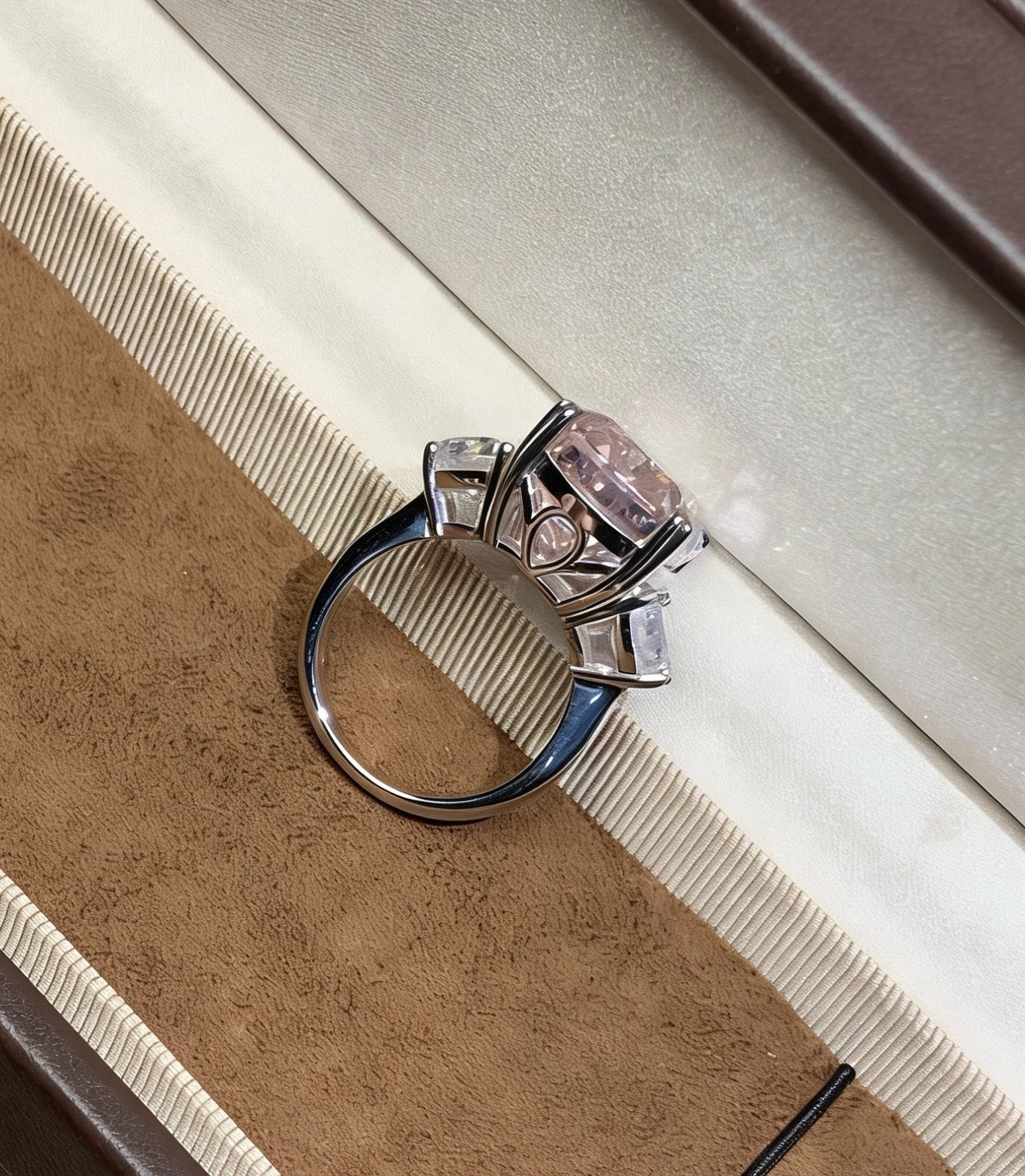 925 Sliver| 粉鑽戒指 Pink Diamond Ring