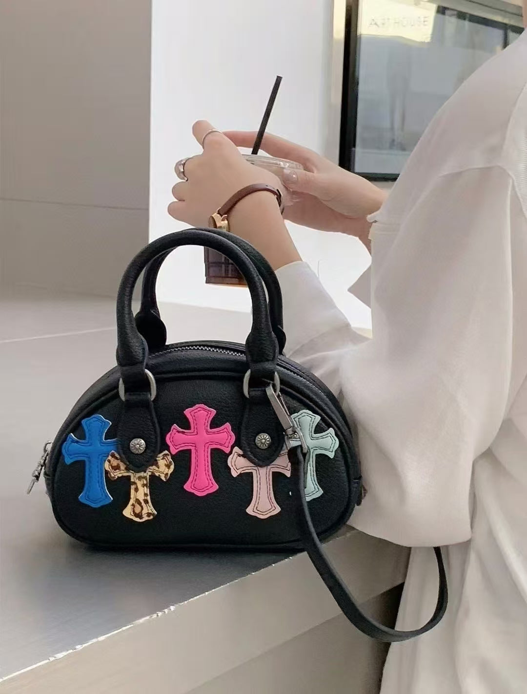 CH_collect- Crosse leather mini bag 20cm