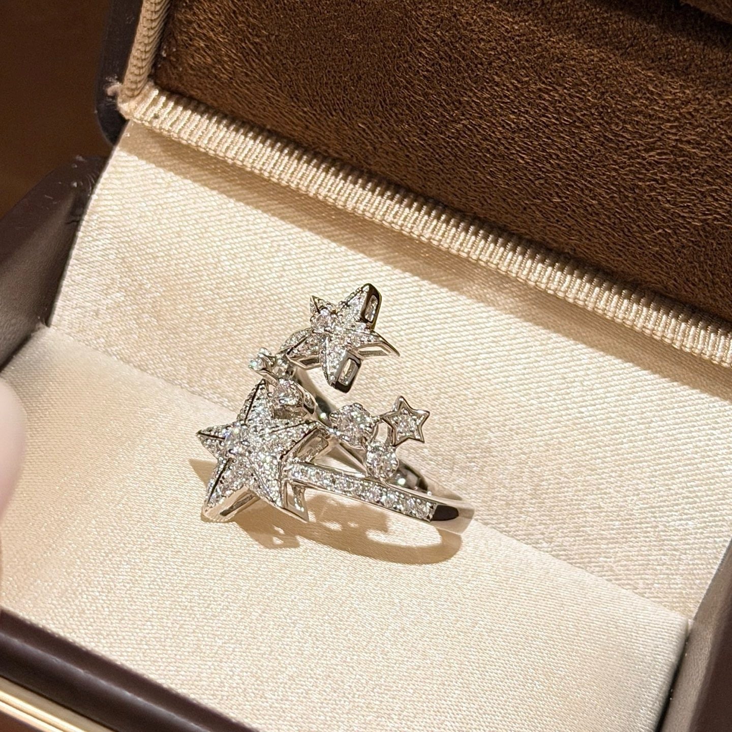 925 Sliver| 雙星鑽石戒指
