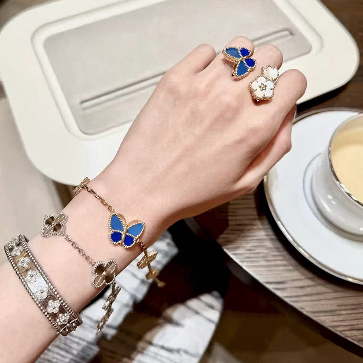 925 Sliver| Lucky Blue Butterfly