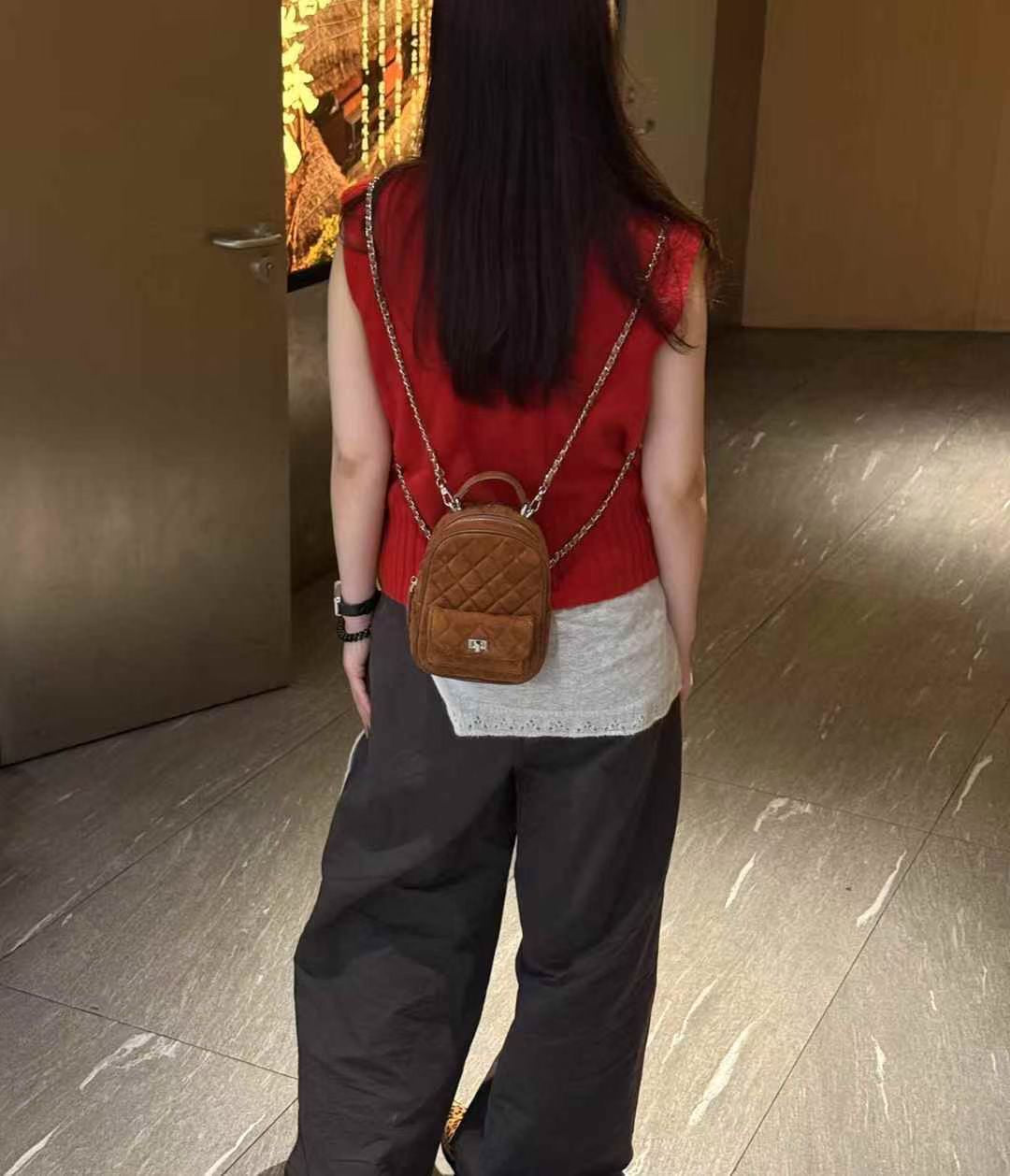 CC style - Leather 小書包 backpack